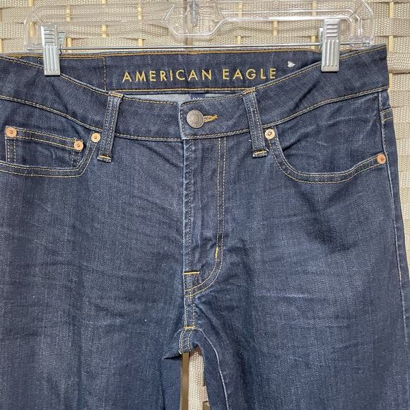 American Eagle SLIM Jeans Men’s Size 29x34 Blue Dark Wash Flex Stretch Denim - Picture 3 of 11